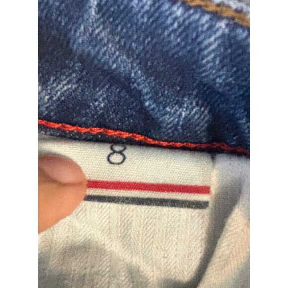 Tommy Hilfiger Women’s Cropped Straight Leg Jeans - Size 8 - Mid Wash Faded Soft - Picture 3 of 6